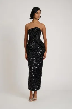 Eliya The Label Joslin Dress Black Size M/AU 10 for rent on The Volte - image 1