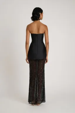 Eliya The Label Nerissa Maxi Dress Black Size XS/AU 6 for rent on The Volte - image 2