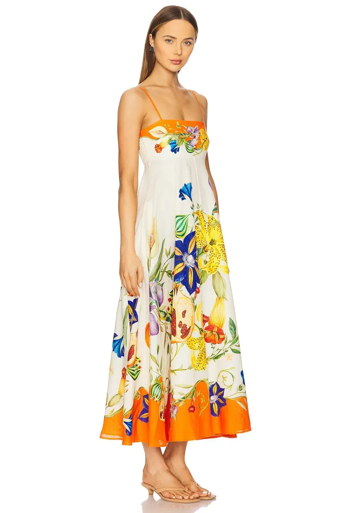 Alemais Flores Sundress Midi Size AU 10 - Image 1