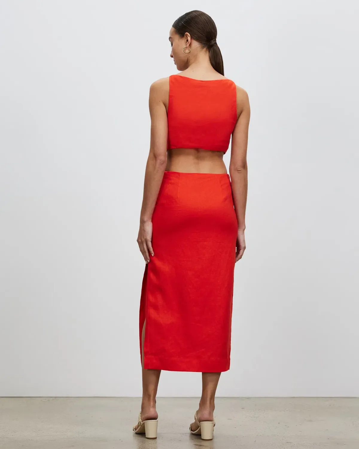 Lover Talia Midi Dress Red Size 12 - Image 3