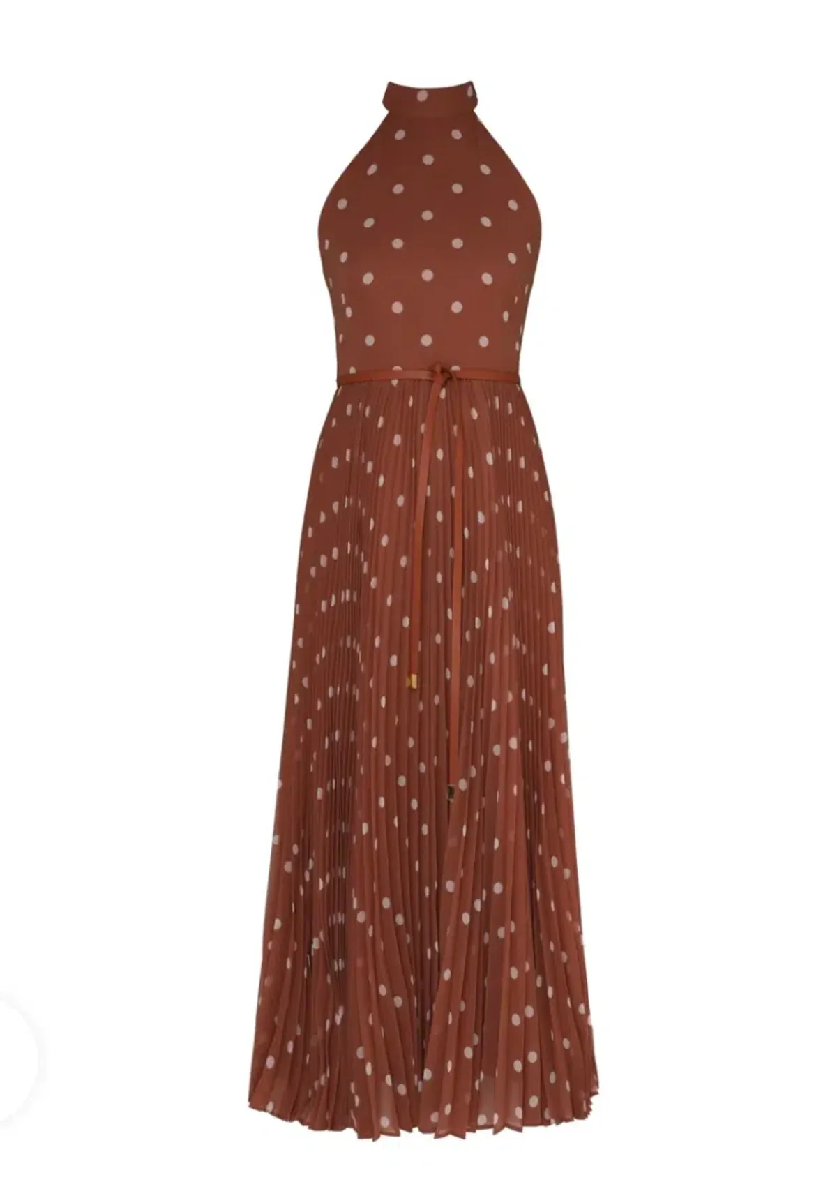 Zimmermann Sunray Picnic Dress Aragon/Cream Polka Dot, Leather Tie Belt Size 4/AU16 - Image 2