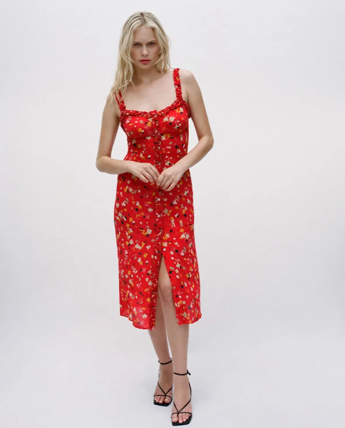 Realisation Par The Juliet in Rouge Fleur in Size M/AU 10 - Image 7
