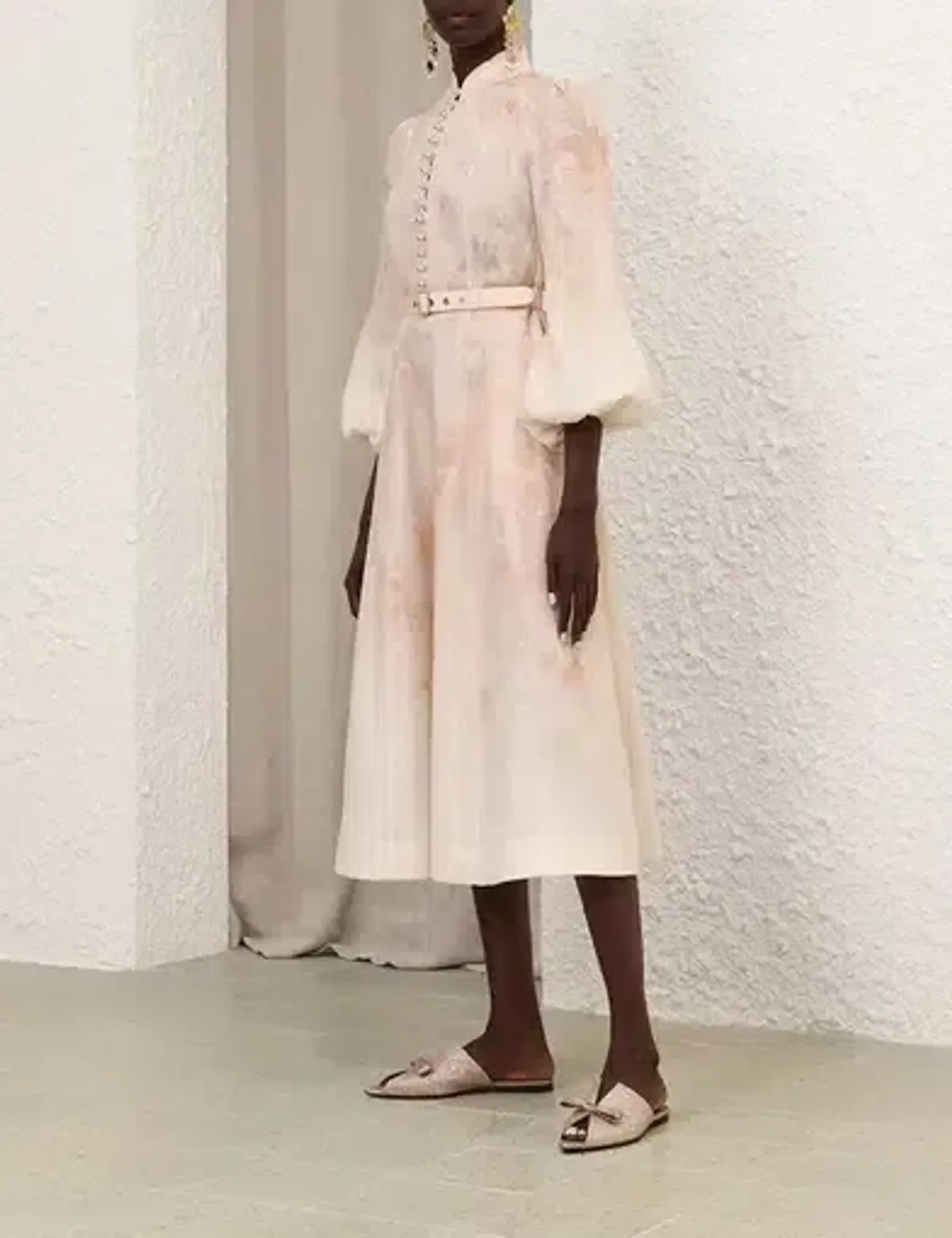 Zimmermann Crush Buttoned Midi Dress Size 4/AU16 - Image 5