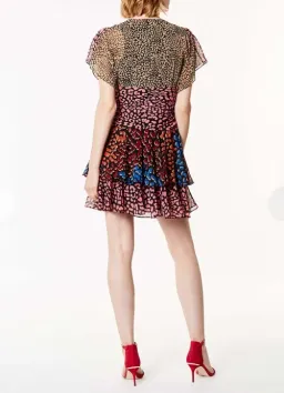 Karen Millen Leopard Tiered Dress for rent on The Volte - image 3