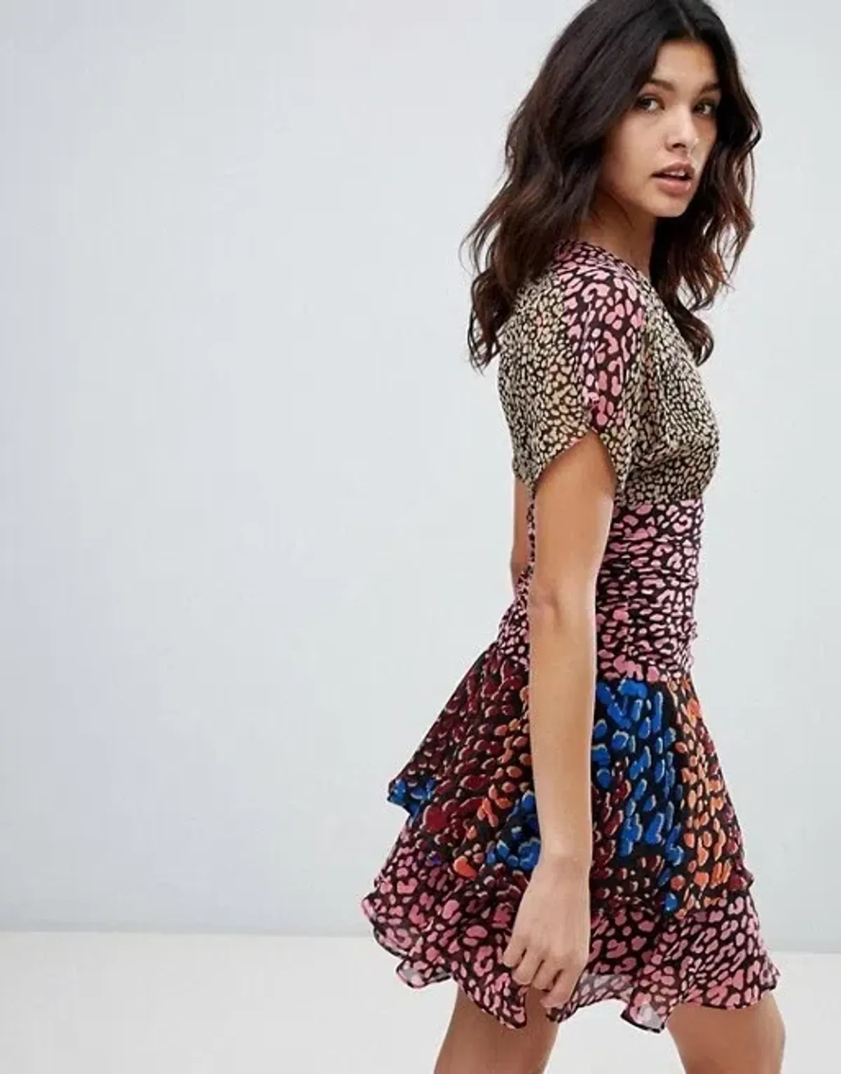 Karen Millen Leopard Tiered Dress - Image 5