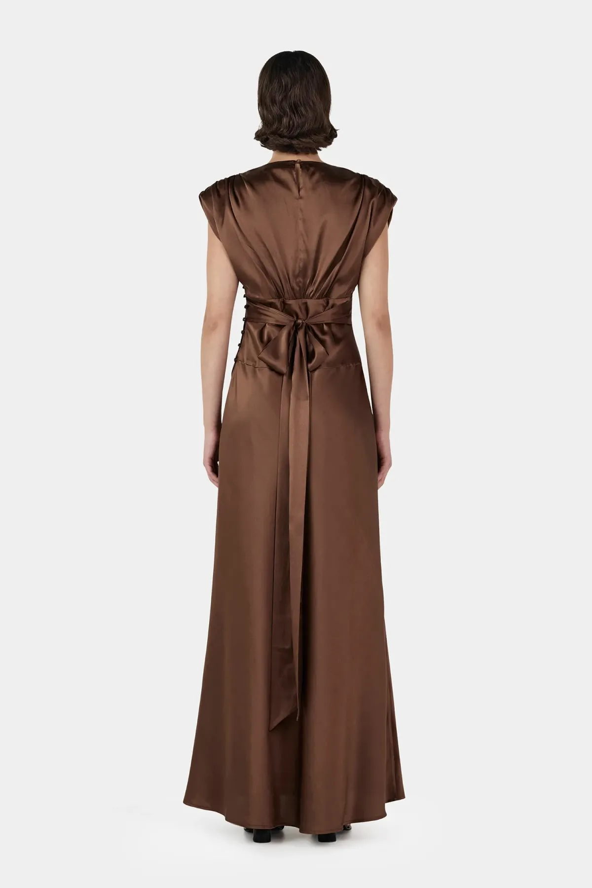 Meredith Silk Dress Biscuit - Image 2