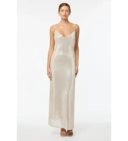 Manning Cartell High Voltage Slip Maxi Dress Nude Silver Size 10 for rent on The Volte - image 1