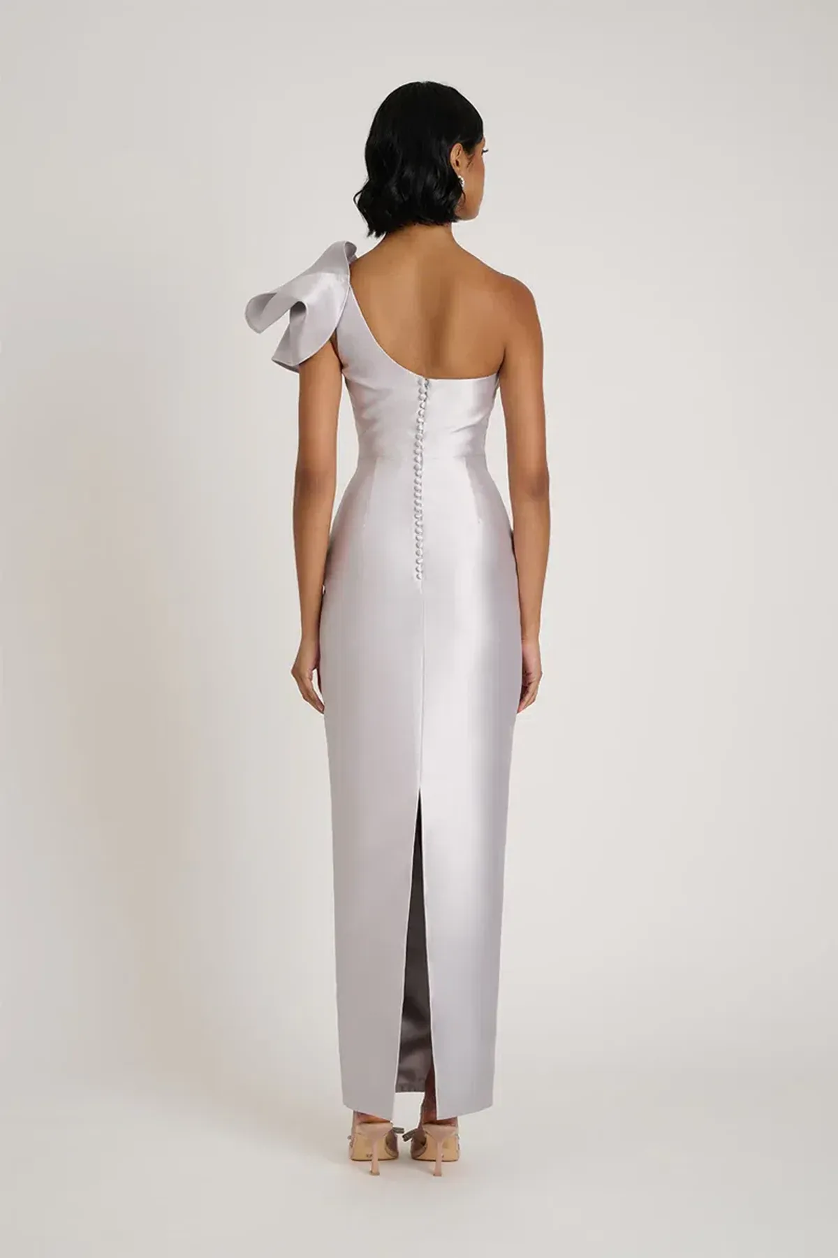 Eliya The Label Ashton Gown Silver Size S / AU 8 - Image 3