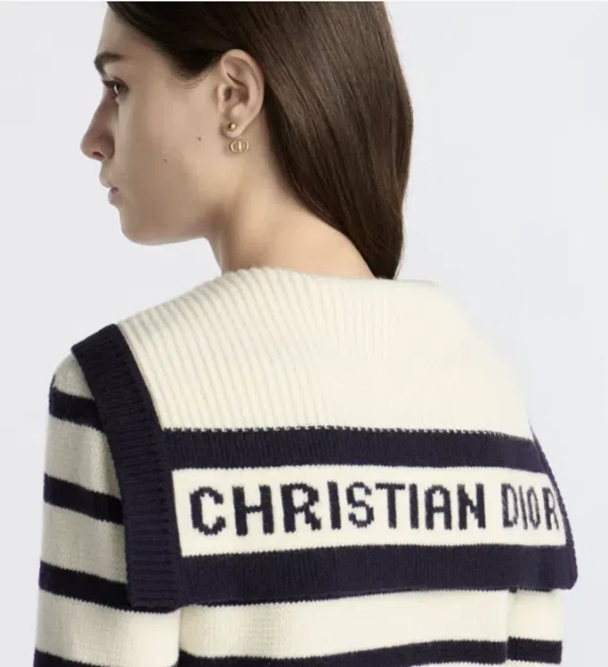 Dior Marinière Cardigan Size 8 - Image 5