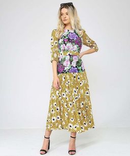 Rixo London Leopard Daisy Retro Dress Print Size 6 for rent on The Volte - image 1