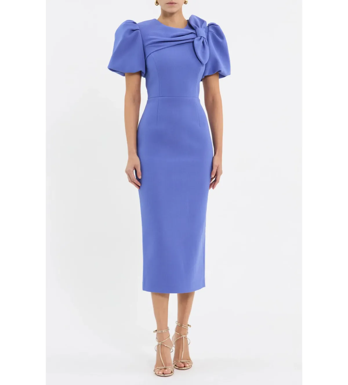 Rebecca Vallance Violetta Midi Dress Periwinkle Blue Size 10 - Image 1