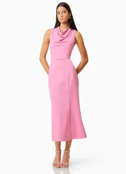 Elliat Jamie Midi Dress in Pink Size 6 for rent on The Volte - image 2