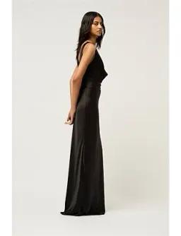 Michael Lo Sordo Drape Front Maxi Dress Size 8 for rent on The Volte - image 4