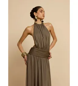Arcina Ori Santina Maxi Dress Khaki Size M AU 10 for rent on The Volte - image 3