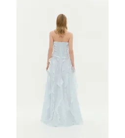 Aje Allairie Gown Pastel Blue Size AU 6 for rent on The Volte - image 3