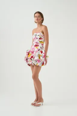 Aje Violette Bubble Hem Mini Dress Floral Size 8 for rent on The Volte - image 1