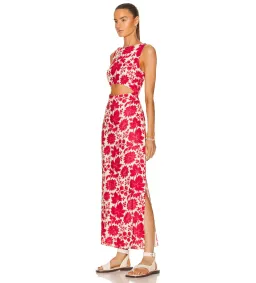 Sir the Label Cinta Cut Out Midi Dress Valentina Floral Size 0 AU 6 for rent on The Volte - image 2