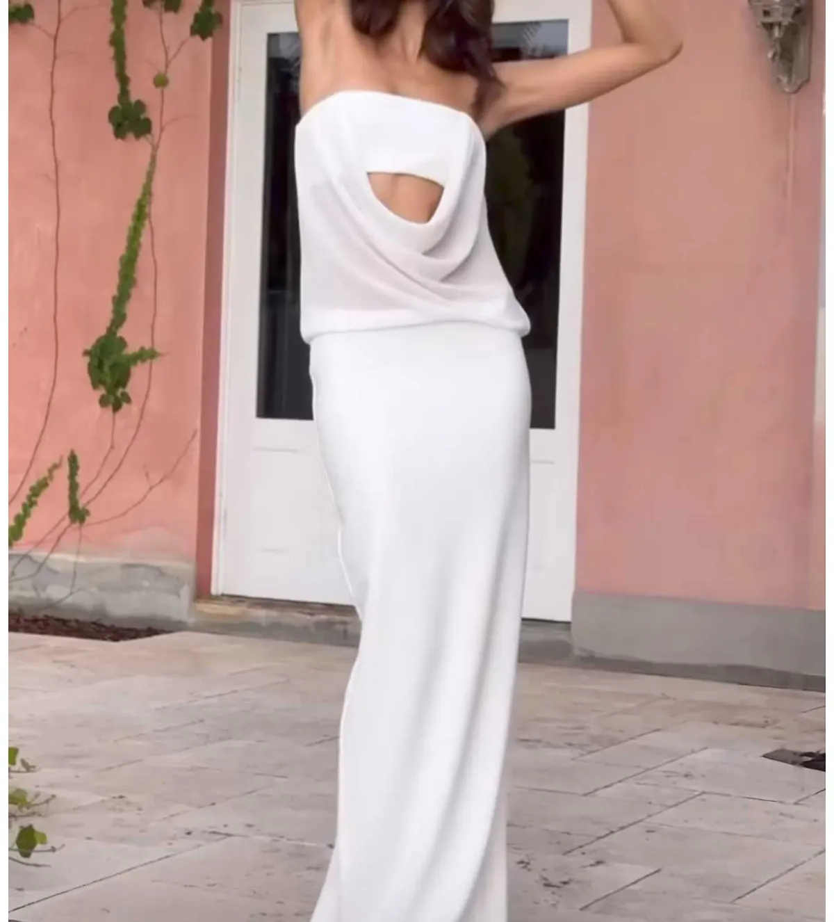 Natalie Rolt Tayte Maxi Dress White Size 1 AU 8 - Image 3