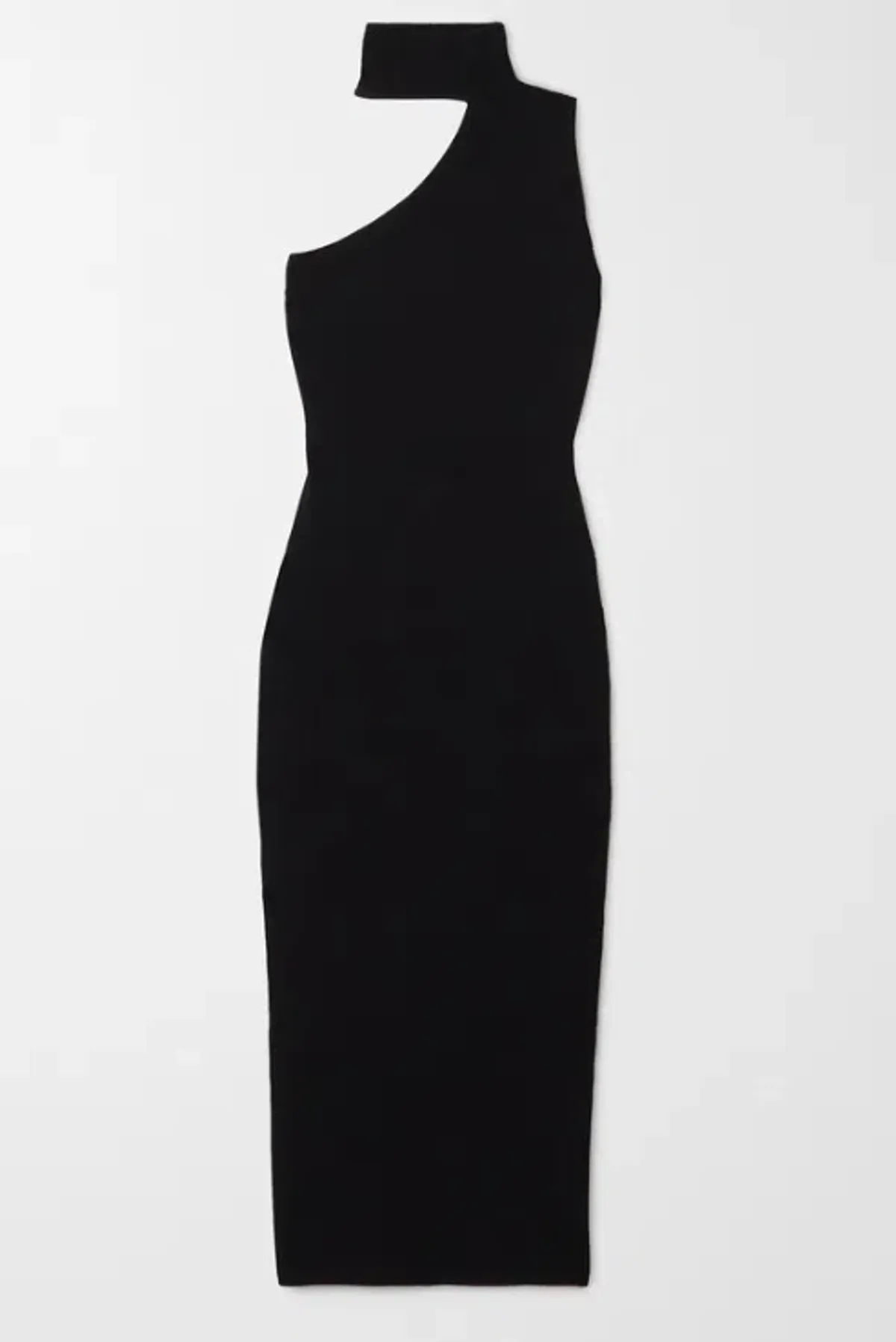 Solace London Black Aria Midi Dress Size S/AU 10 - Image 3