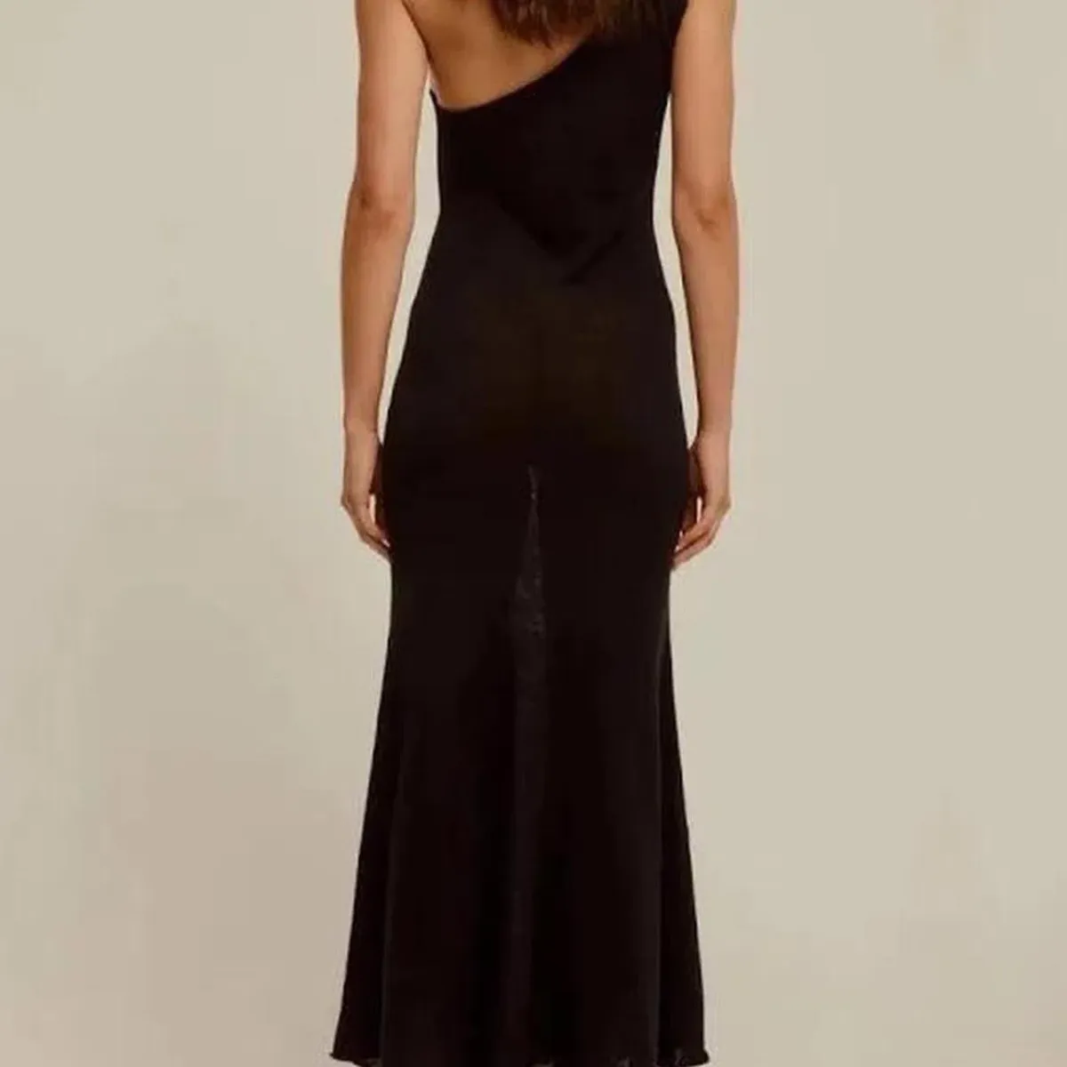 Venroy One Shoulder Maxi Dress Black Size M / AU 10 - Image 2