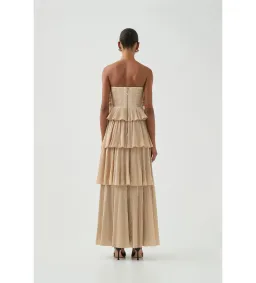 Aje Kyra Gown Gold Size 8 for rent on The Volte - image 8