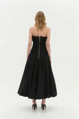 Aje Ivy Bubble Hem Gown Black Size 6 for rent on The Volte - image 6