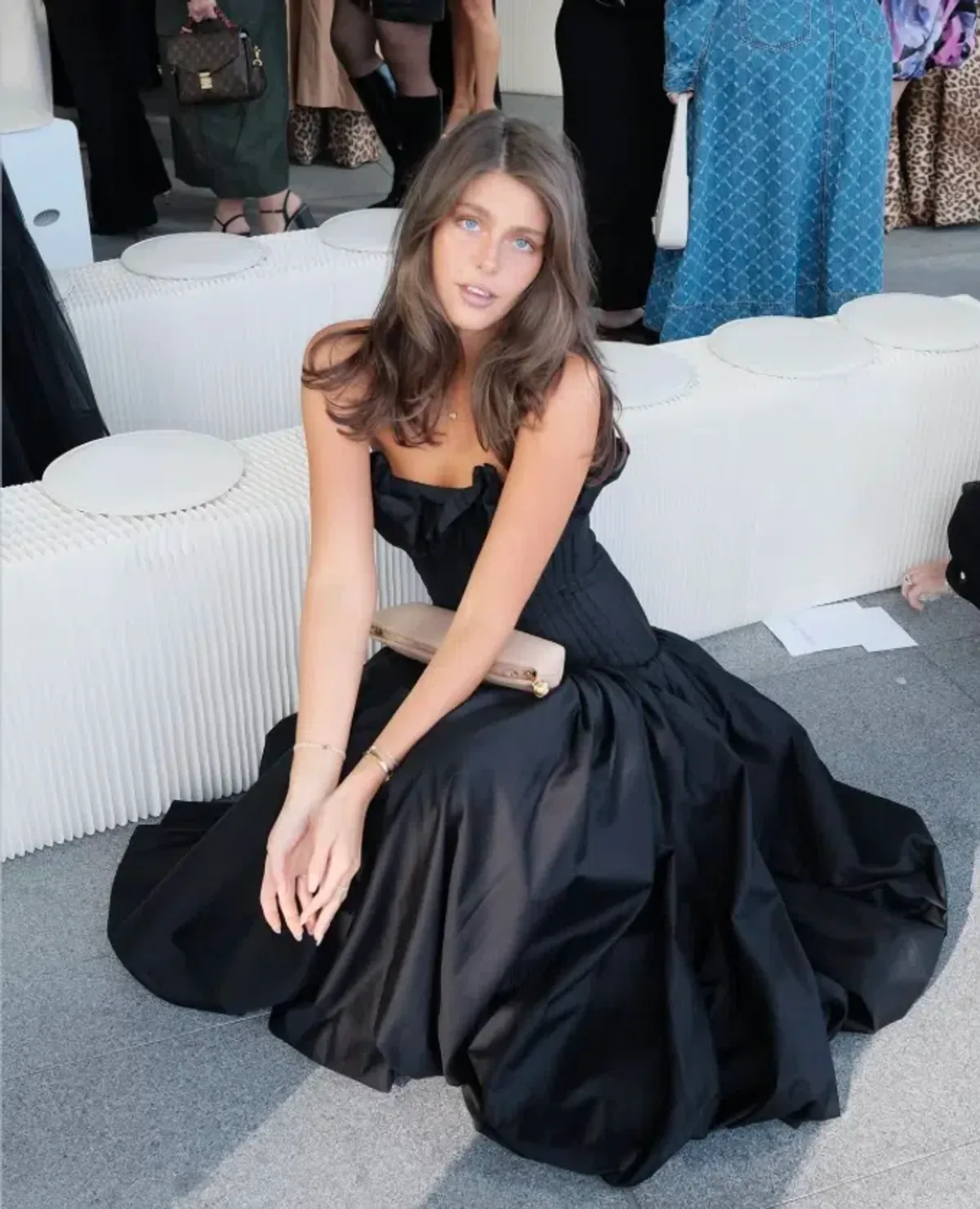 Aje Ivy Bubble Hem Gown Black Size 8  - Image 4