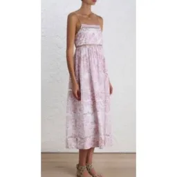 Zimmermann Roza Ladder Picnic Midi Dress Print Size 0 / AU 8 for rent on The Volte - image 2