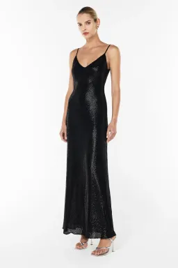 Manning Cartell High Voltage Slip Dress in Black Size 12 for rent on The Volte - image 2