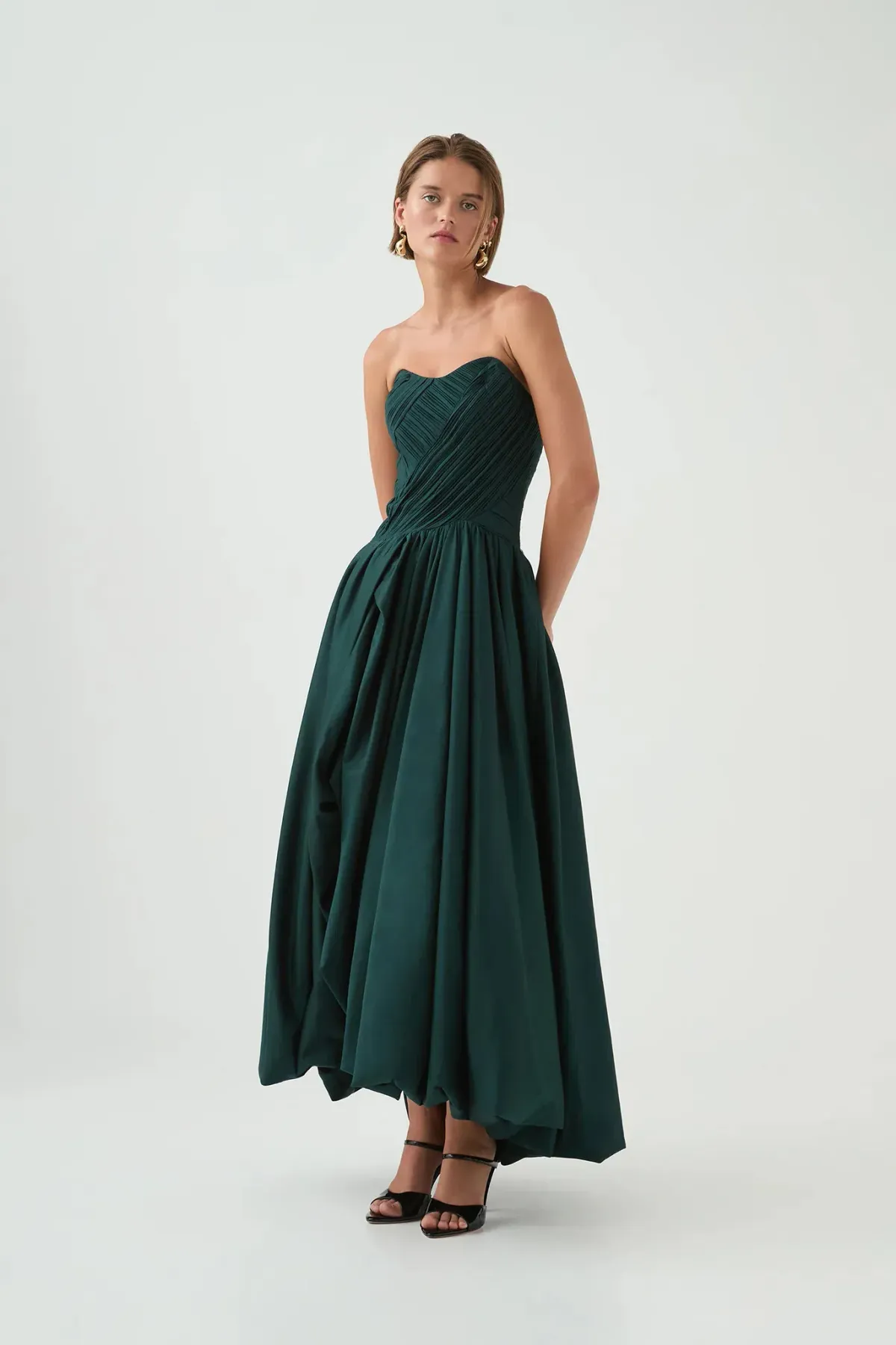 Aje Spatial Maxi Dress in Bonsai Green Size 10 AU - Image 2