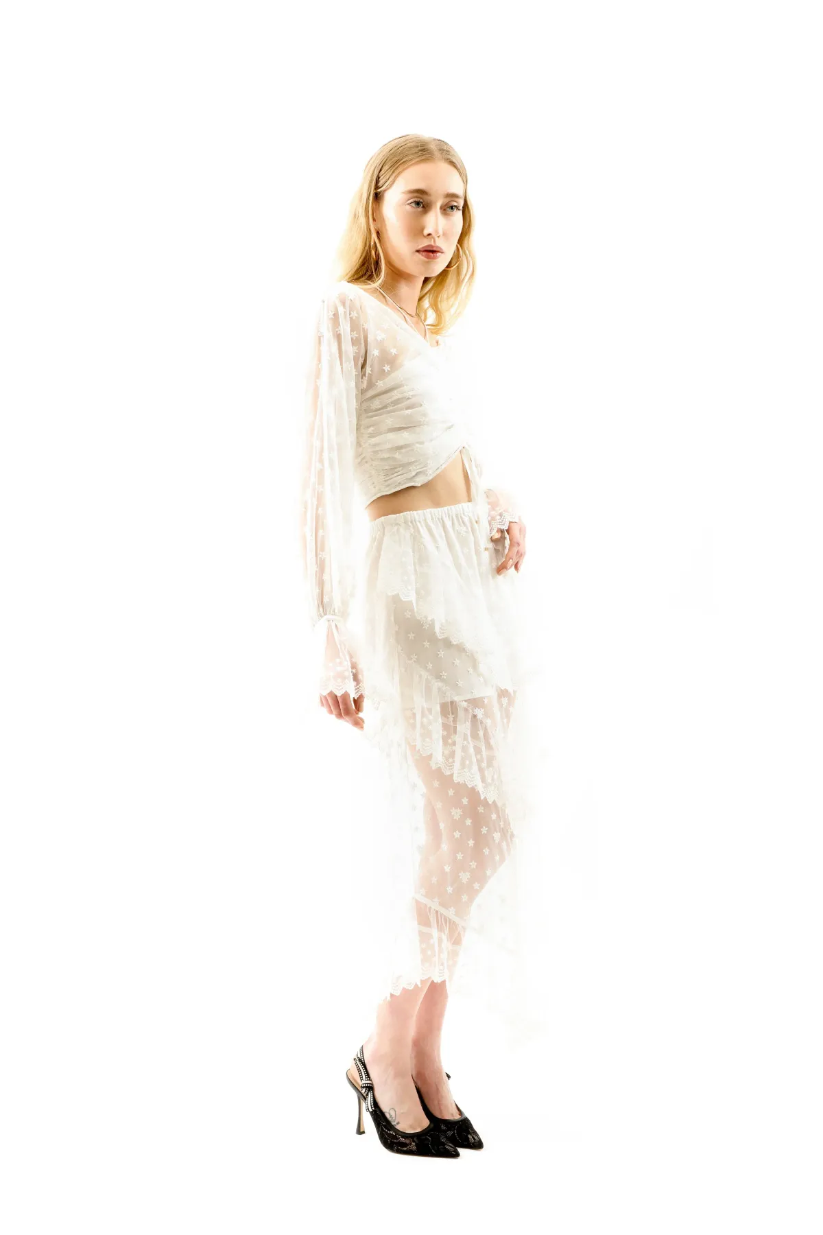 ALICE By Alice McCall Petra Crop Top White Size AU 12 - Image 7