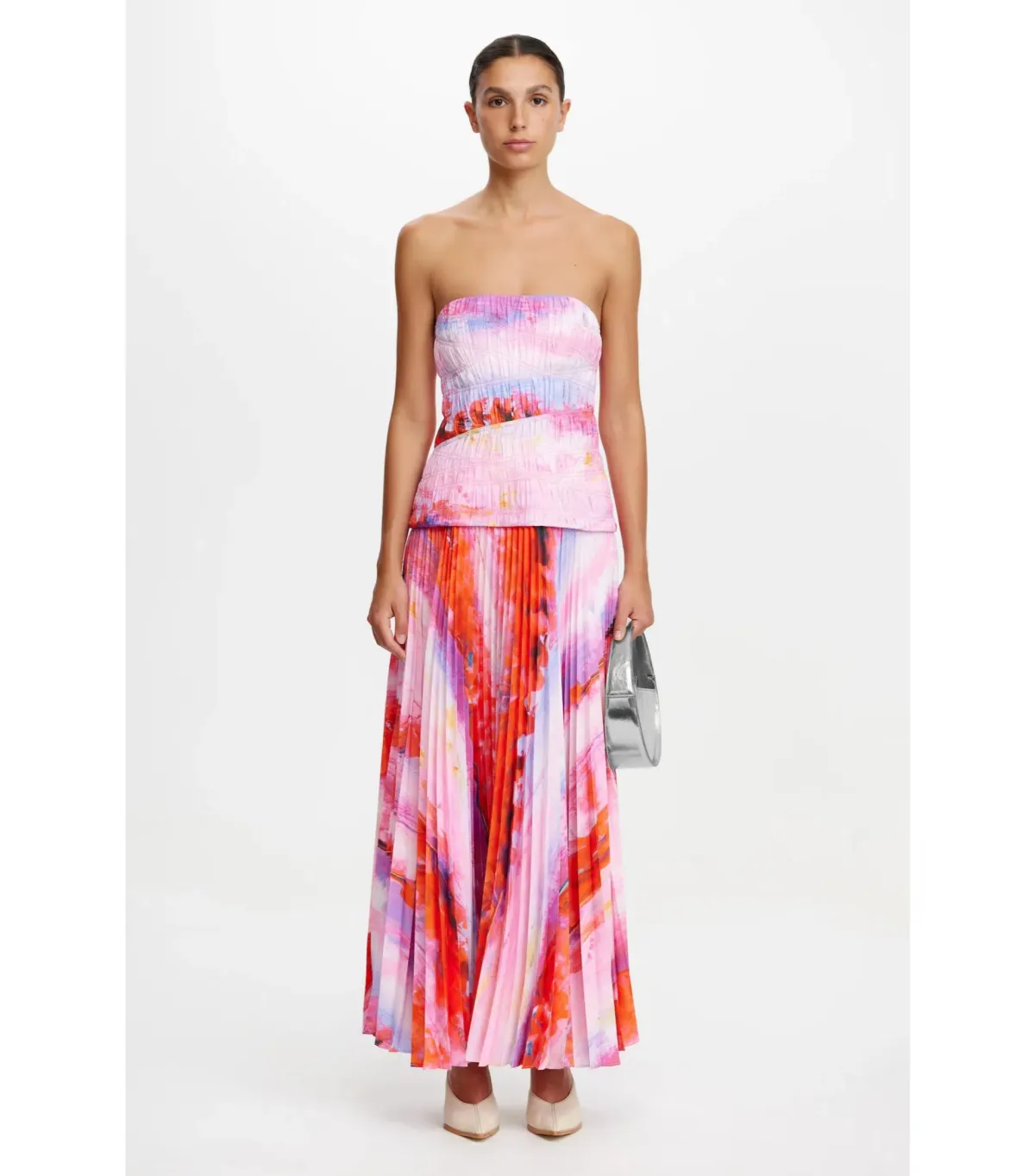 Acler Rockland Midi Dress in Violet Canvas Size AU 6  - Image 1