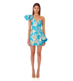 Eliya The Label Lily Jacquard Mini Dress  Print Size M / AU 10 for rent on The Volte - image 1