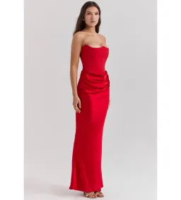 House of CB Persephone Maxi Dress Red Size M/AU 10 for rent on The Volte - image 5