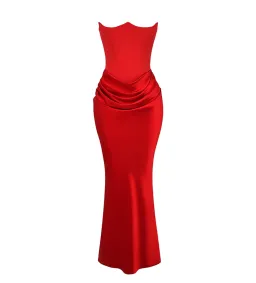 House of CB Persephone Maxi Dress Red Size M/AU 10 for rent on The Volte - image 7