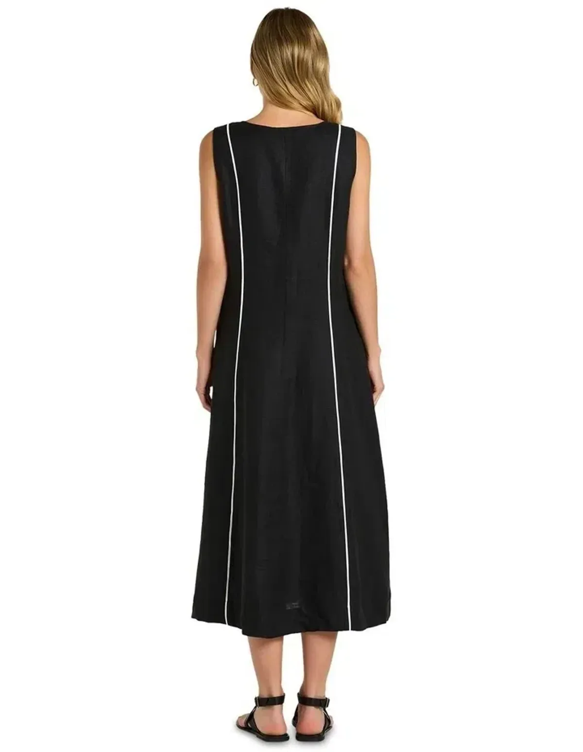 Yarra Trail Paradise Midi Dress Black Size 12 - Image 5