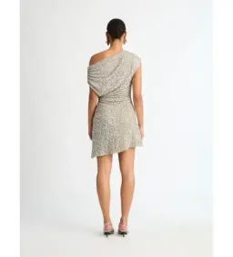 Sheike Glimmer Dress Silver Gold AU 6 for rent on The Volte - image 2