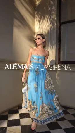 Alemais Cassie Sundress Blue Print Size AU 14 for rent on The Volte - image 4