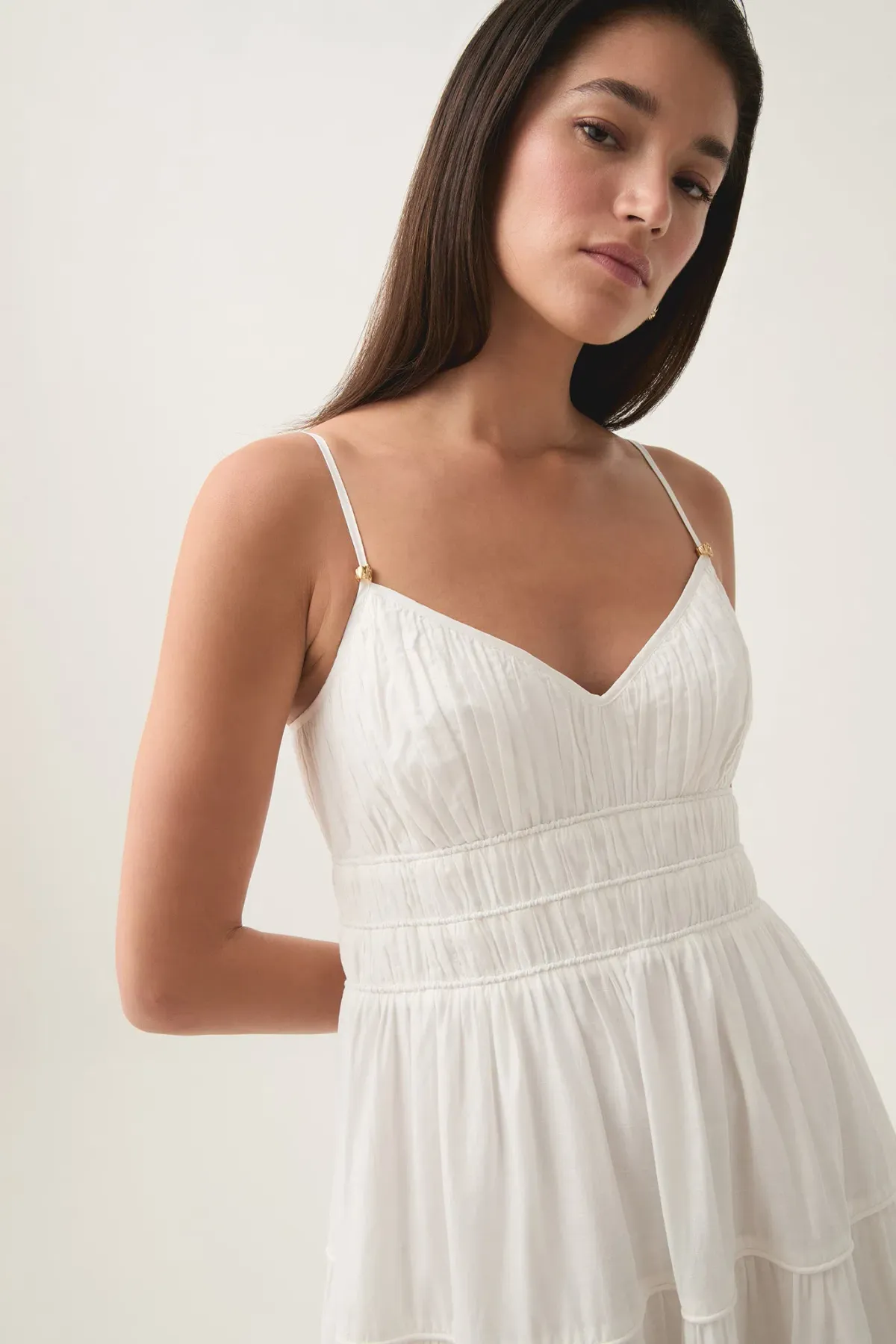 Aje Pendulum Maxi Dress in Ivory Size 6  - Image 2