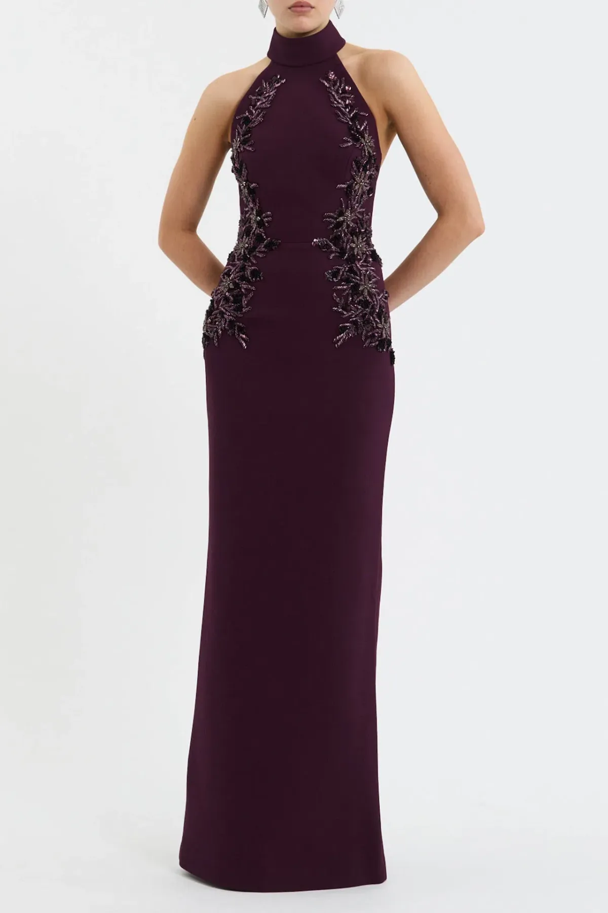Rebecca Vallance Beatrice Maxi Gown Blackberry Size 10 - Image 1