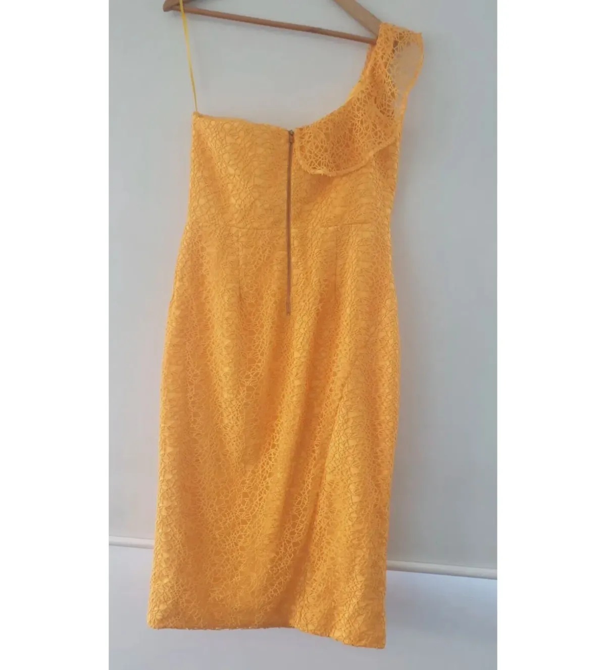 Rebecca Vallance Baha Midi Dress Saffron Yellow In AU 14 - Image 4