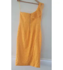 Rebecca Vallance Baha Midi Dress Saffron Yellow In AU 14 for rent on The Volte - image 4
