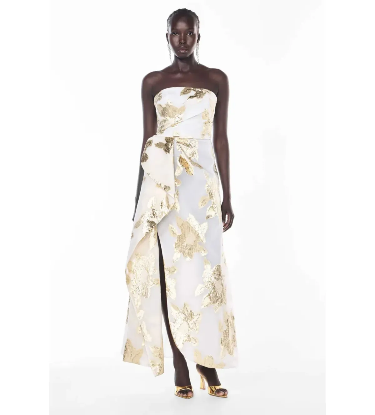 Manning Cartell Paved With Gold Gown White/Ivory Size 8 - Image 1