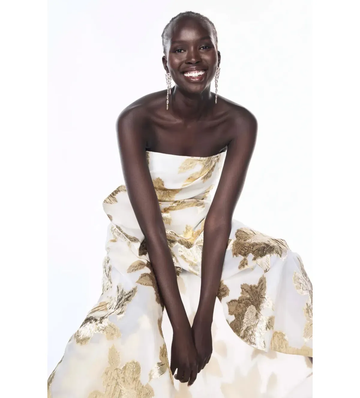 Manning Cartell Paved With Gold Gown White/Ivory Size 8 - Image 2