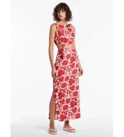 Sir the Label Cinta Knot Midi Dress Valentina Print Size 10 for rent on The Volte - image 3