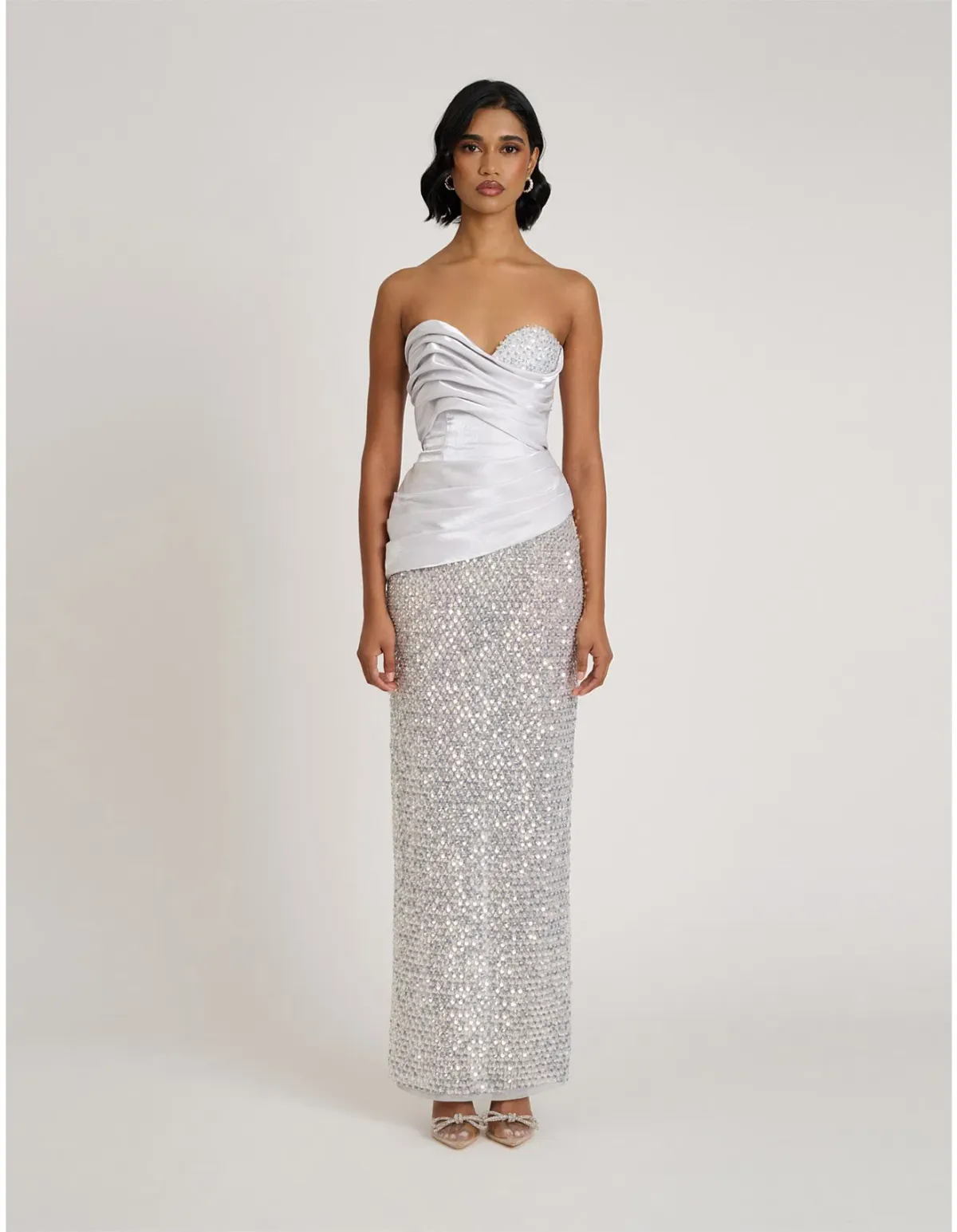 Eliya the Label Gia Maxi Gown Silver Size 8 - Image 1