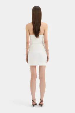 Sir The Label Noemi Halter Mini Dress White Size 10 for rent on The Volte - image 2