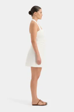 Sir The Label Noemi Halter Mini Dress White Size 10 for rent on The Volte - image 3