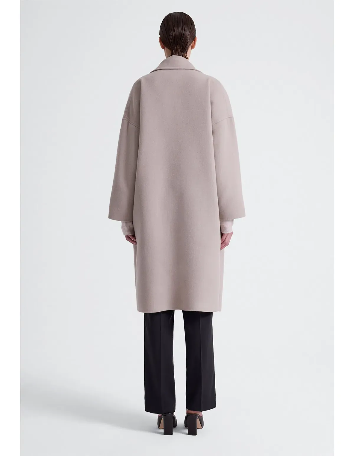 Jac + Jack Mega Coat Light Beige Size 8 - Image 2