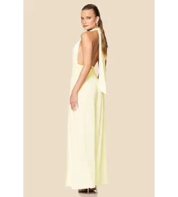 Nookie Desiree Halter Maxi Gown Yellow Size 8 for rent on The Volte - image 2